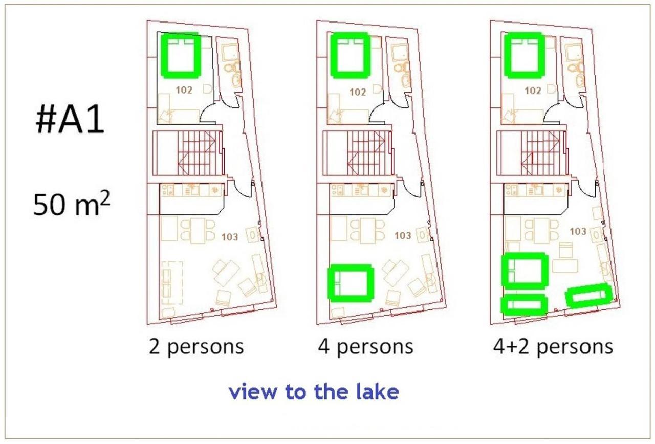 'By The Lake' Apartments Охрид Экстерьер фото